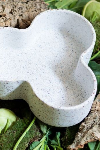 Terrazzo bowl - rød/beige